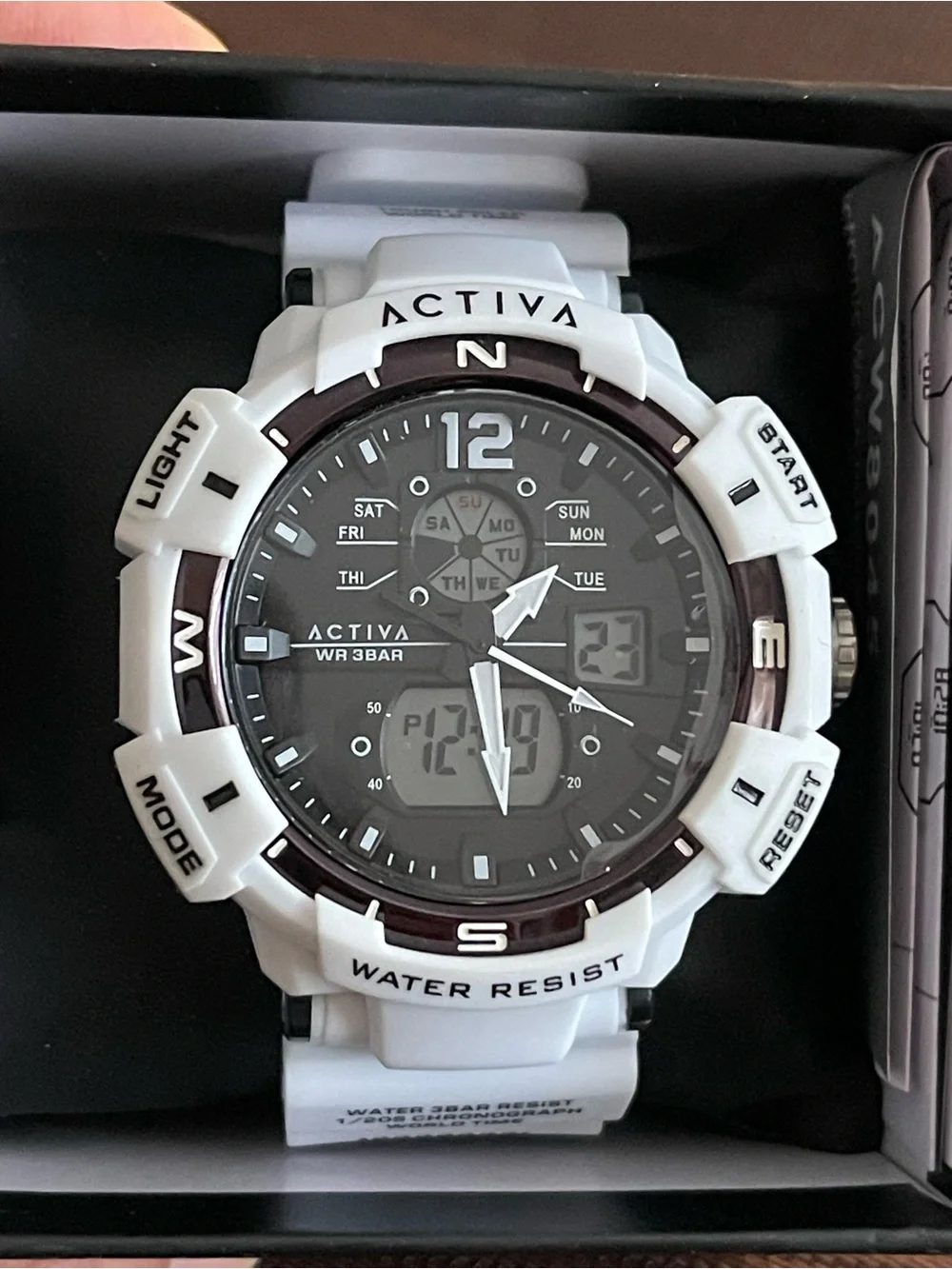NEW Activa X Invicta Digital Men's Watch - 53mm. White